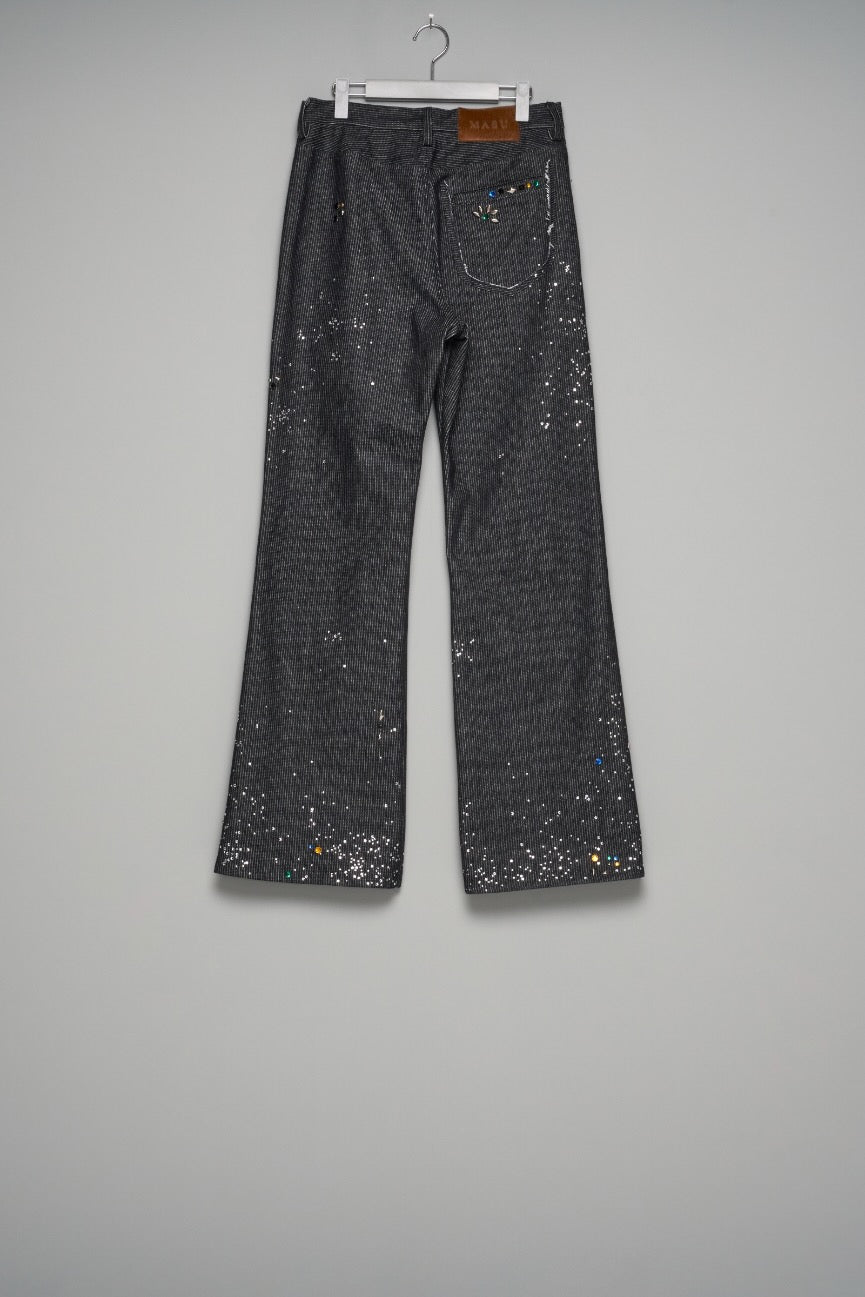 パンツ MASU GA**XY PIQUE WORK TROUSERS MASU(エムエーエスユー)のGA**XY PIQUE WORK TROUSERS BLACKの通販