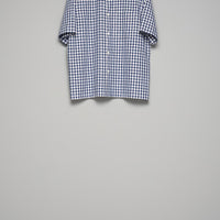 MASU(エムエーエスユー)のSPARKLING PLAID HALF SLEEVE SHIRT BLUEの