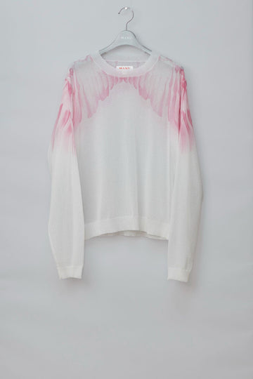 MASU  CLEAR ANGEL WING SWEATER(CLEAR WHITE)