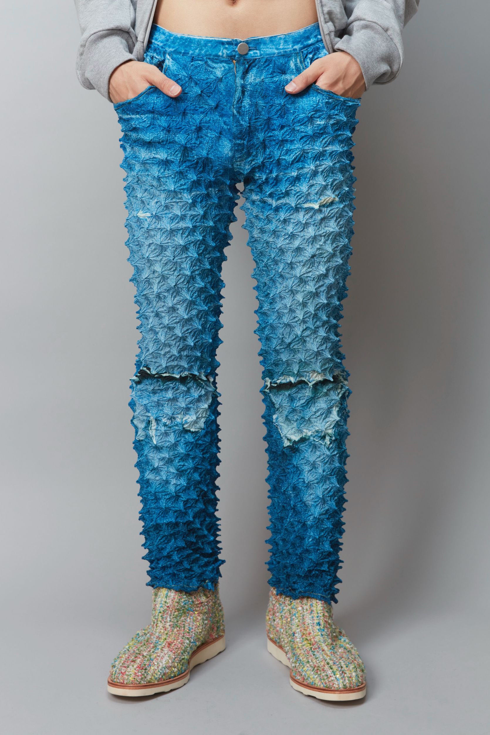 Custom Jean Designs Spiky Rework MASU(エムエーエスユー)のSPIKY CRUSH JEANSの通販|PALETTE art aliveのオンラインショップ ...
