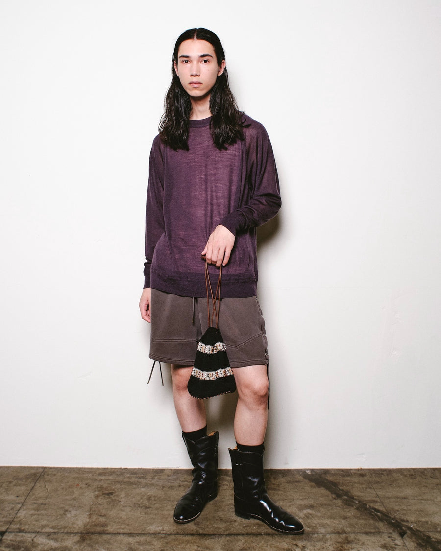 SUGARHILL  SUMMER KNIT SWEATER(PURPLE)