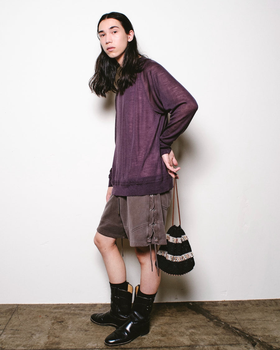 SUGARHILL  SUMMER KNIT SWEATER(PURPLE)