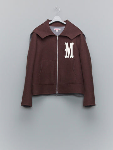 MASU  BAT COLLAR ZIP-UP JACKET(BROWN)