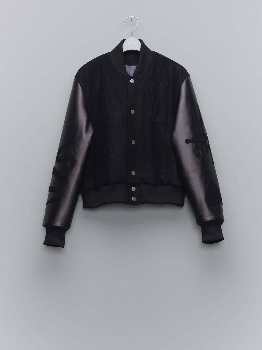 MASU  MASU VARSITY JACKET(BLACK)