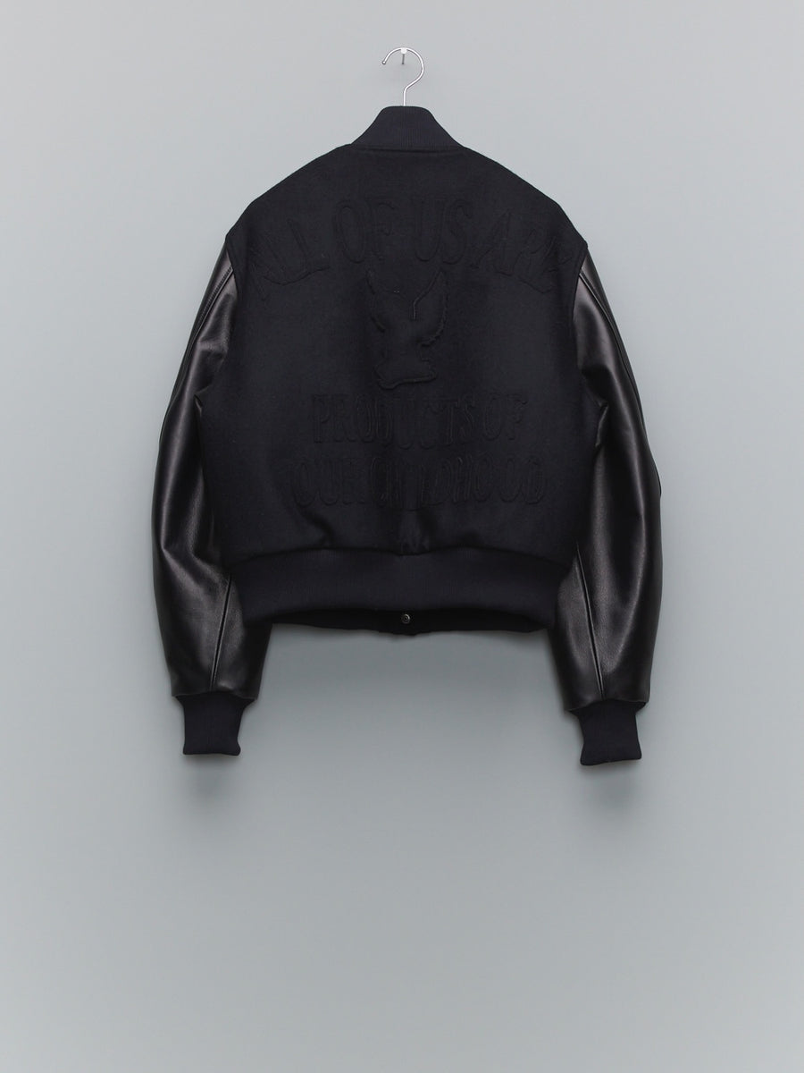 MASU  MASU VARSITY JACKET(BLACK)