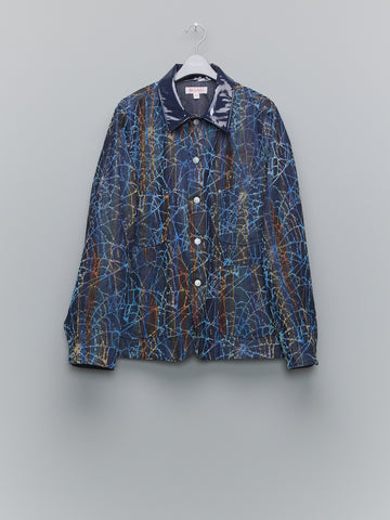 MASU  FLOCKY RAINBOW WEB COVERALL(INDIGO)