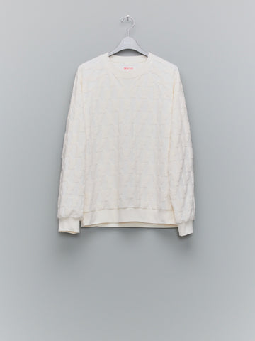 MASU  ANGEL PILE JACQUARD SWEATSHIRT(CREAM)