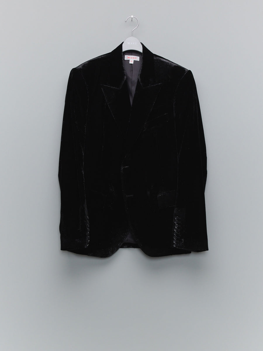 MASU  VELVET TAILORED JACKET