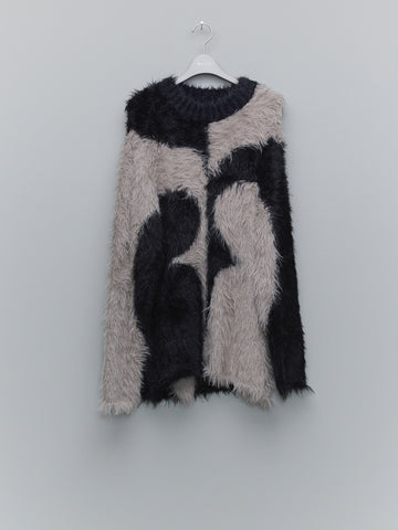 MASU  M SHAGGY SWEATER(BLACK)