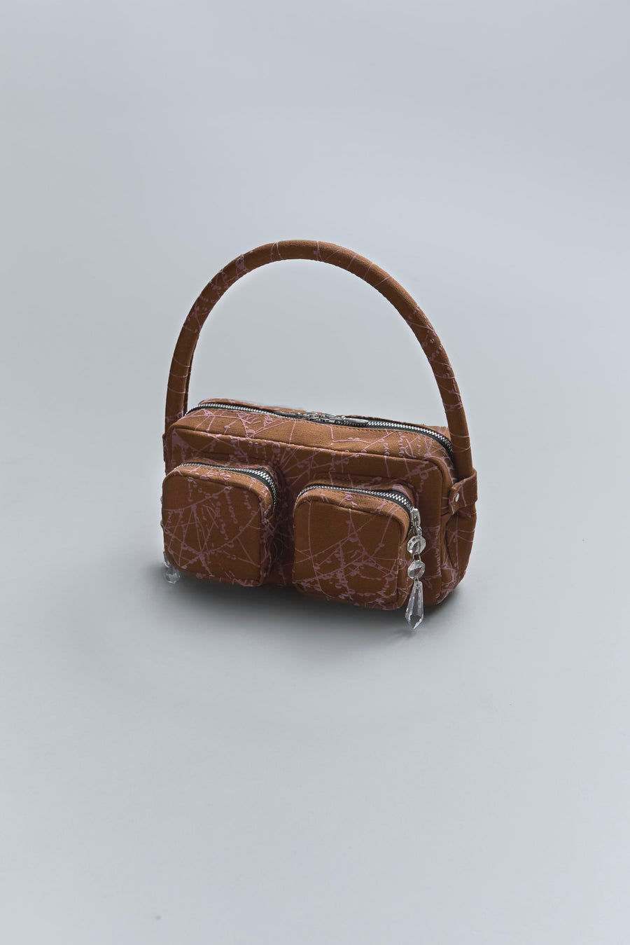 MASU  FLOCKY WEB MINI BAG(BROWN)