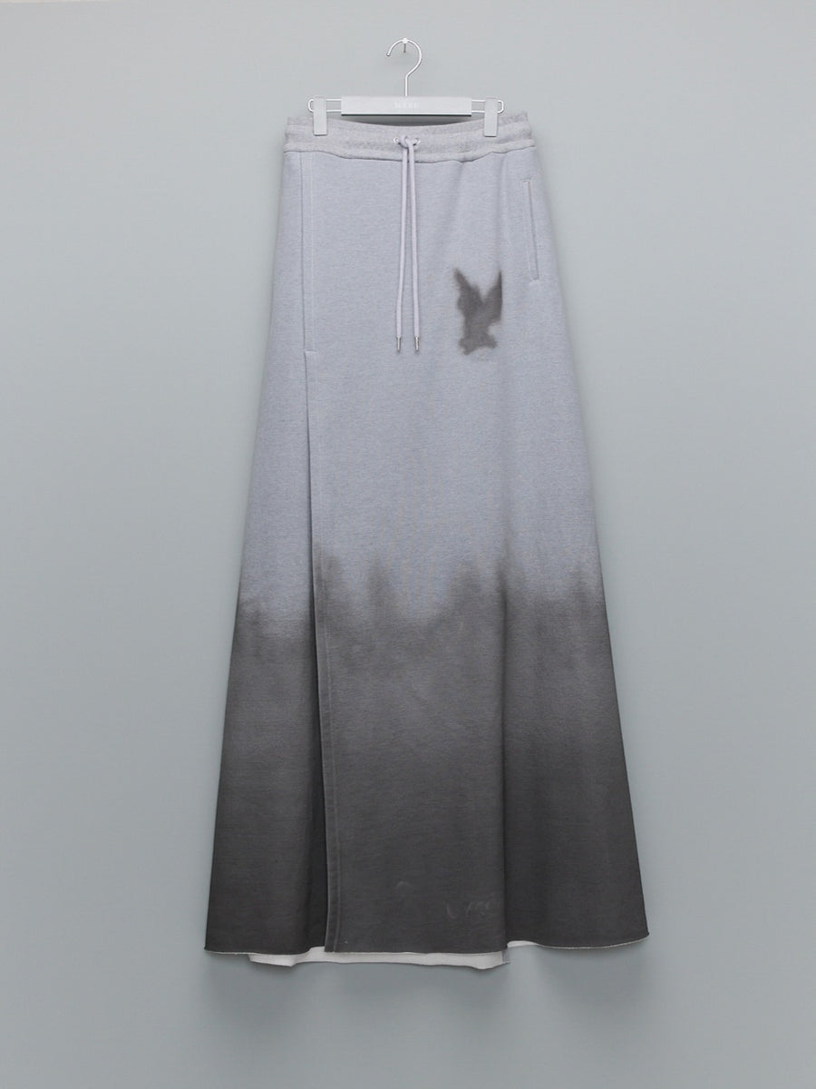 MASU  SWEAT LONG SKIRT(GRAY)