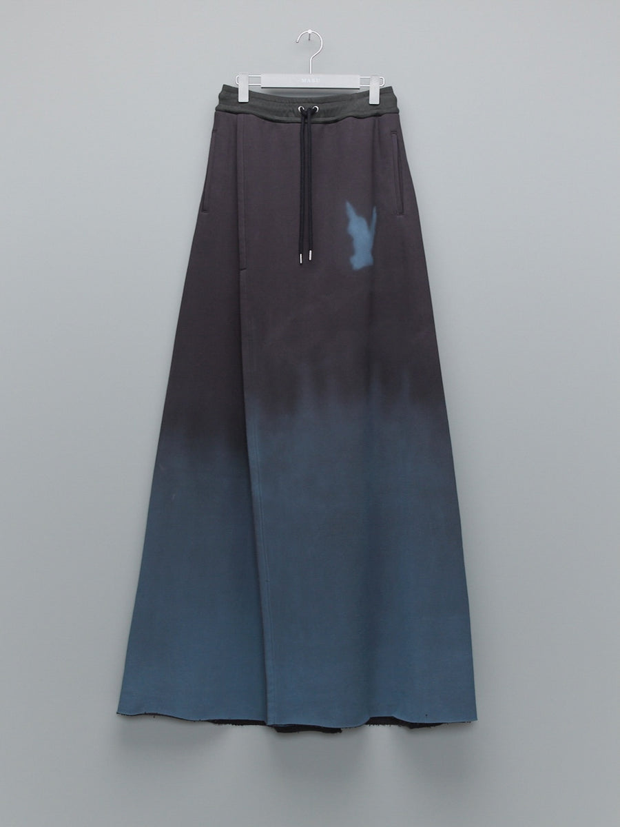 MASU  SWEAT LONG SKIRT(BLACK)