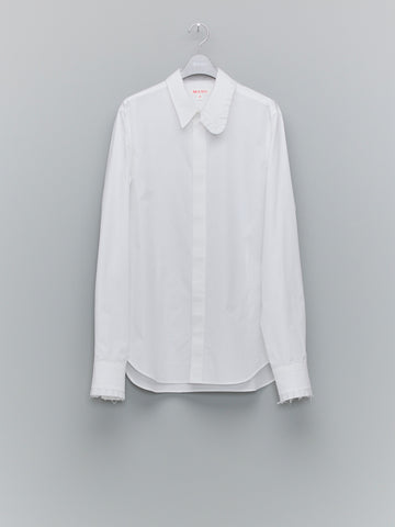 MASU  FRILL DRESS SHIRT(WHITE)