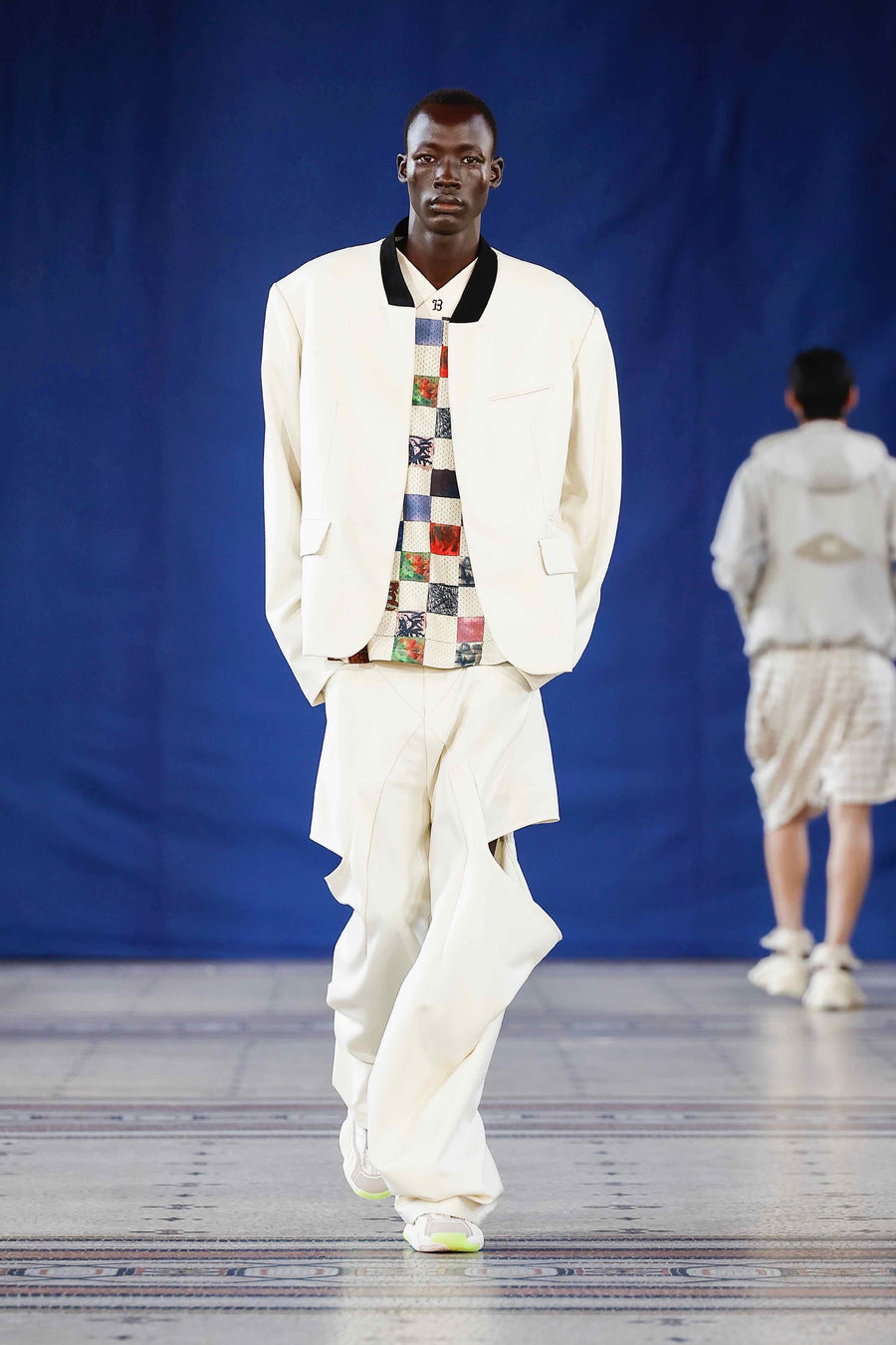 NAMESAKE  CHECKER BOARD SPORTS TOP