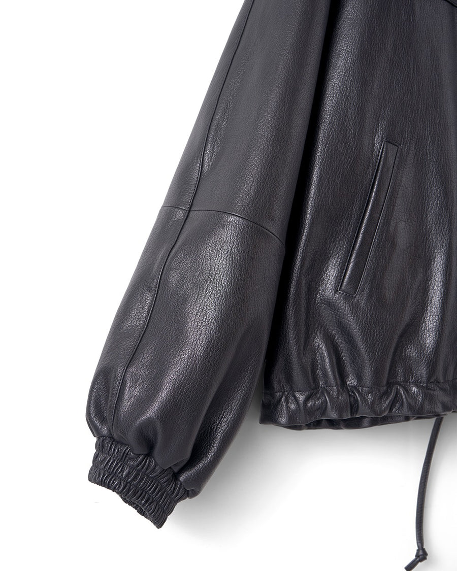 refomed×ccu CCU × refomed / FRESH MAN CCU LEATHER WIDE PANTS -BLACK-｜aIbn公式通販
