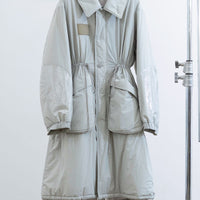 SOSHIOTSUKI(ソウシオオツキ)のUGLY COLLAR SHELL COAT LIGHT GRAYの