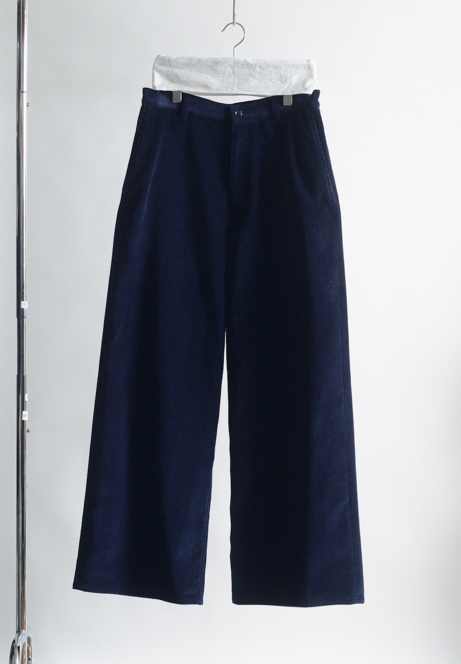 SOSHIOTSUKI  DOUBLE BELTLOOP CORDUROY PANTS(NAVY)