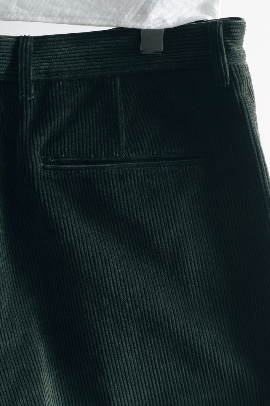 SOSHIOTSUKI  DOUBLE BELTLOOP CORDUROY PANTS(GREEN)