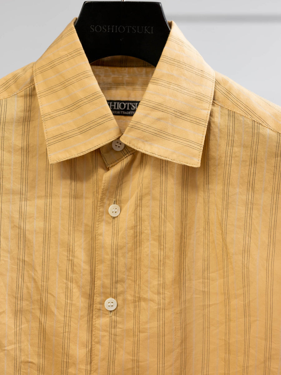 SOSHIOTSUKI  VINTAGE LAWN L/S SHIRT(YELLOW)