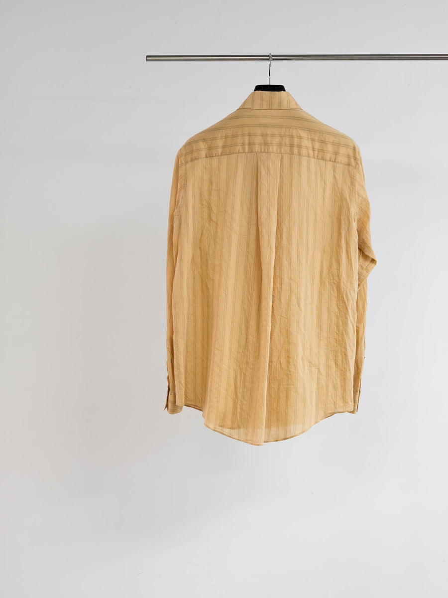 SOSHIOTSUKI  VINTAGE LAWN L/S SHIRT(YELLOW)