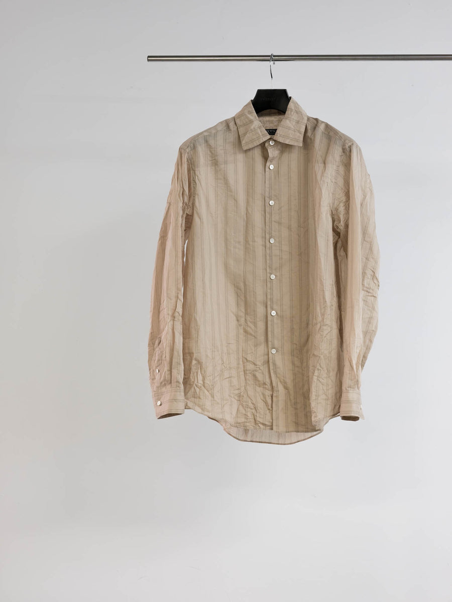 SOSHIOTSUKI  VINTAGE LAWN L/S SHIRT(BEIGE)