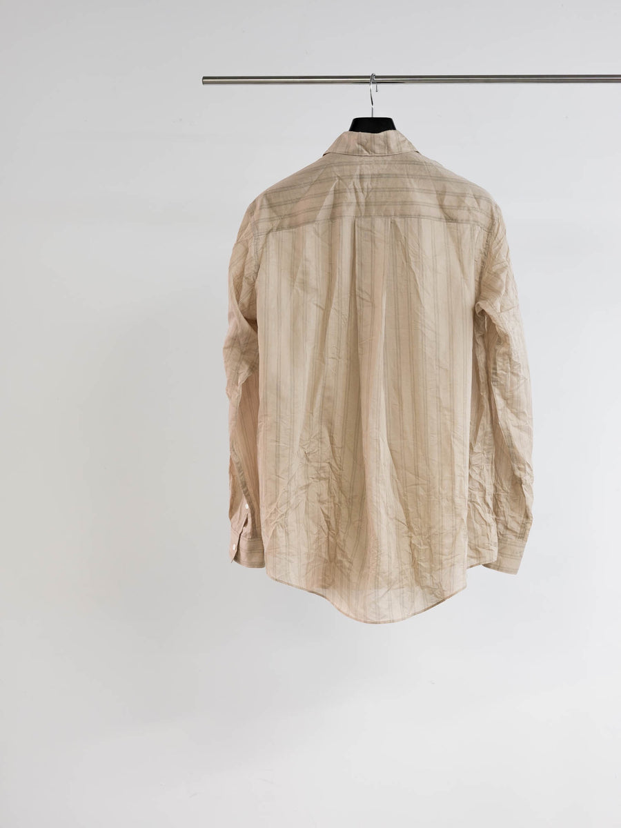 SOSHIOTSUKI  VINTAGE LAWN L/S SHIRT(BEIGE)