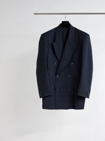 SOSHIOTSUKI  6B DOUBLE BREASTED SHAPED JACKET(NAVY)