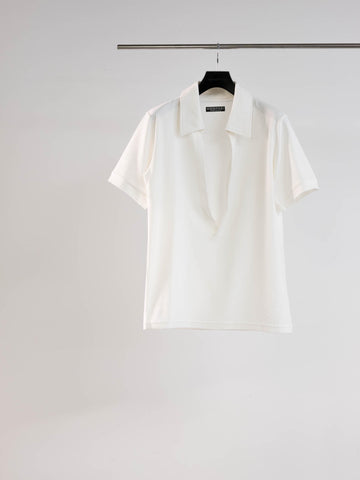 SOSHIOTSUKI  DRY COTTON SKIPPER SHIRT(WHITE)