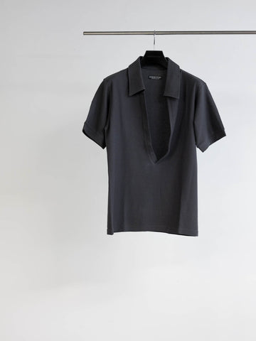 SOSHIOTSUKI  DRY COTTON SKIPPER SHIRT(DARK GRAY)