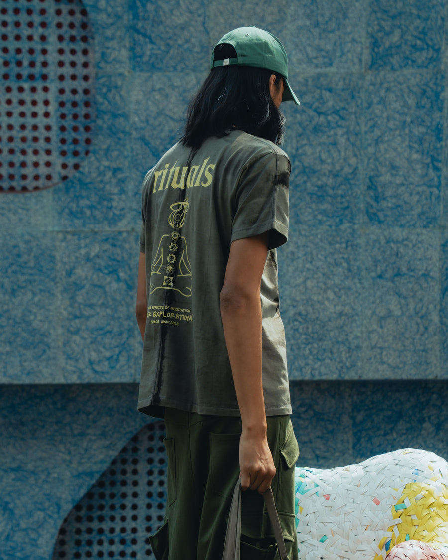 SPACE AVAILABLE  RITUAL TEE(BLACK)