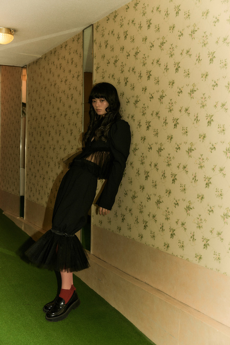 SHIORI MIKATA  short jacket with tulle