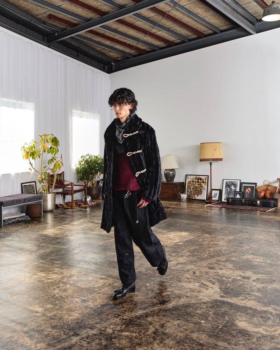 SUGARHILL(シュガーヒル)のTWISTED HEATHER DENIM PANTS DOUBLE KNEE