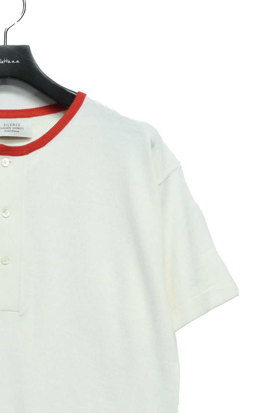 LEH  Henry Neck T-SH(WHITE)