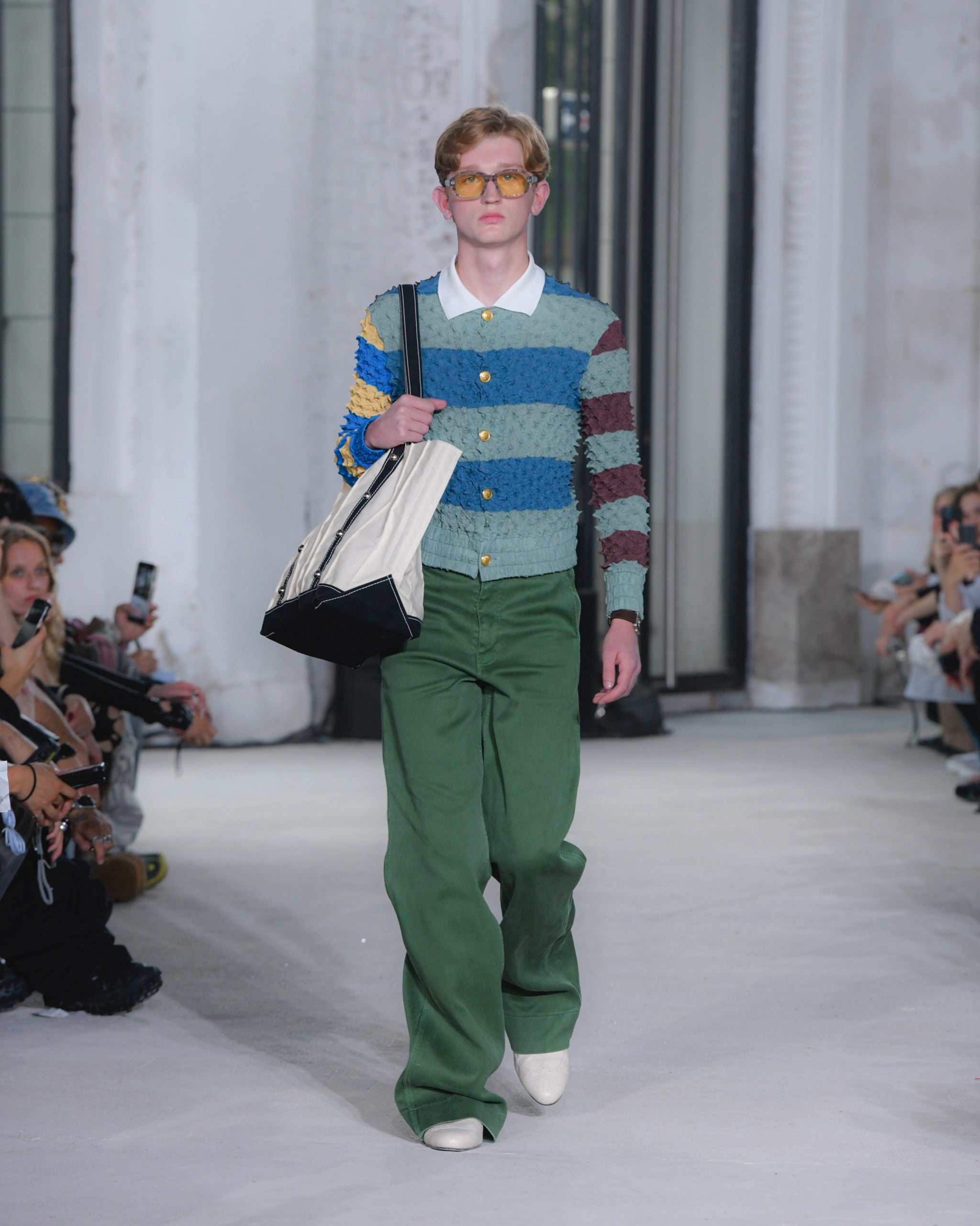 MASU(エムエーエスユー)のMASU BOYS” BAGGY PIQUE PANTS GREENの通販