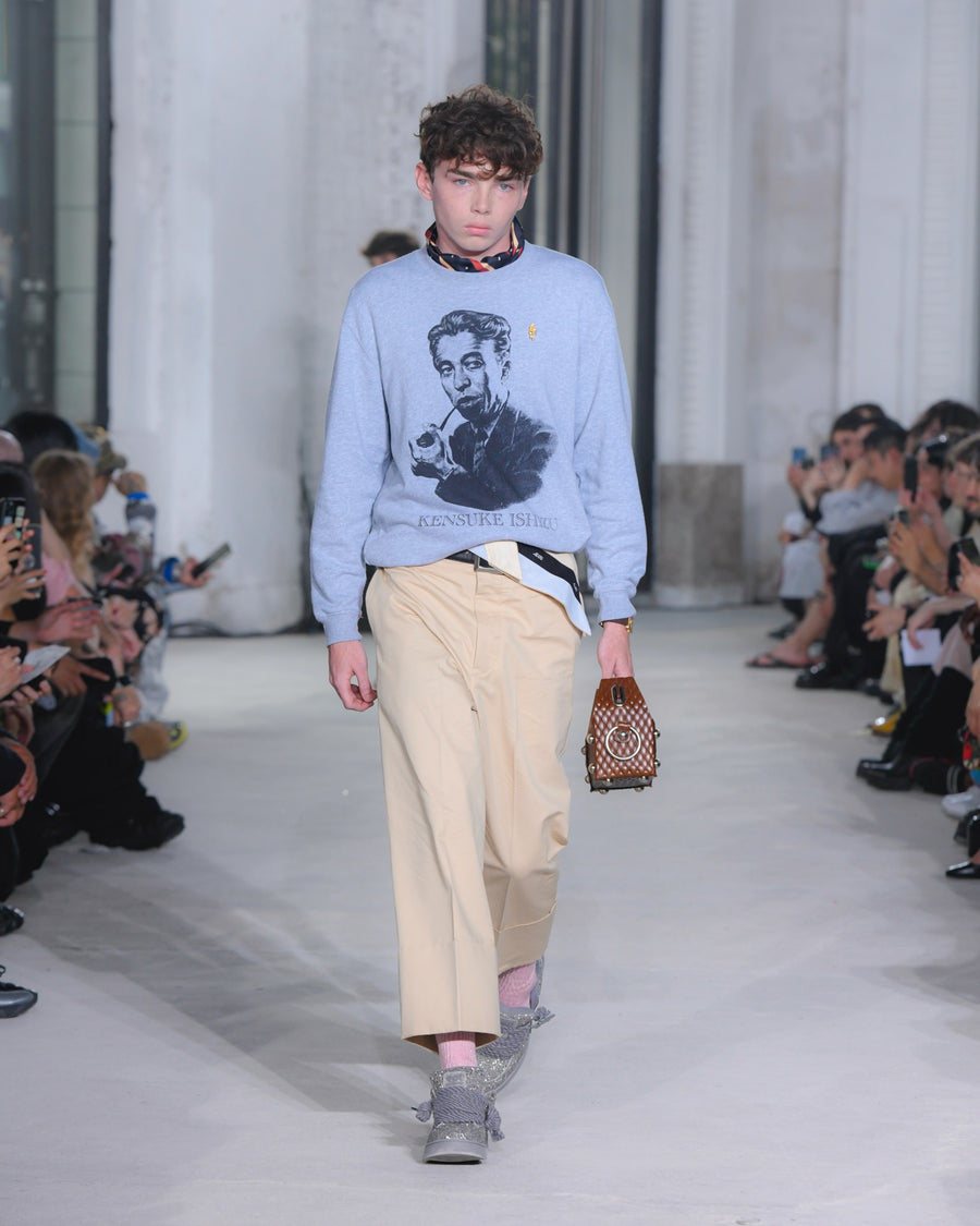 パンツ MASU FOLDED BELT TROUSERS(PEANUTS) MASU(エムエーエスユー)のFOLDED BELT TROUSERS PEANUTSの通販