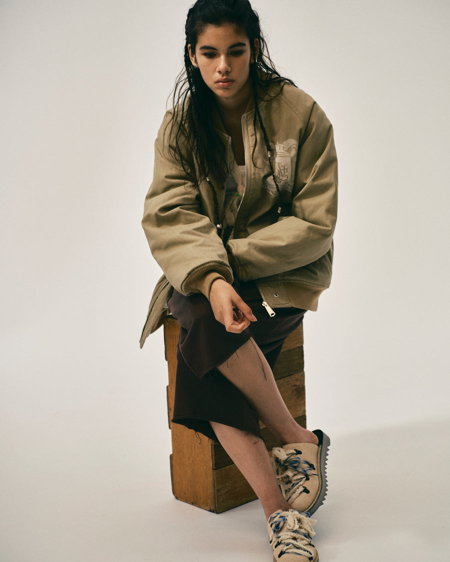 FAF(エフエーエフ)のNoctis BROWN cut off Baggy Sweat Pantsの通販