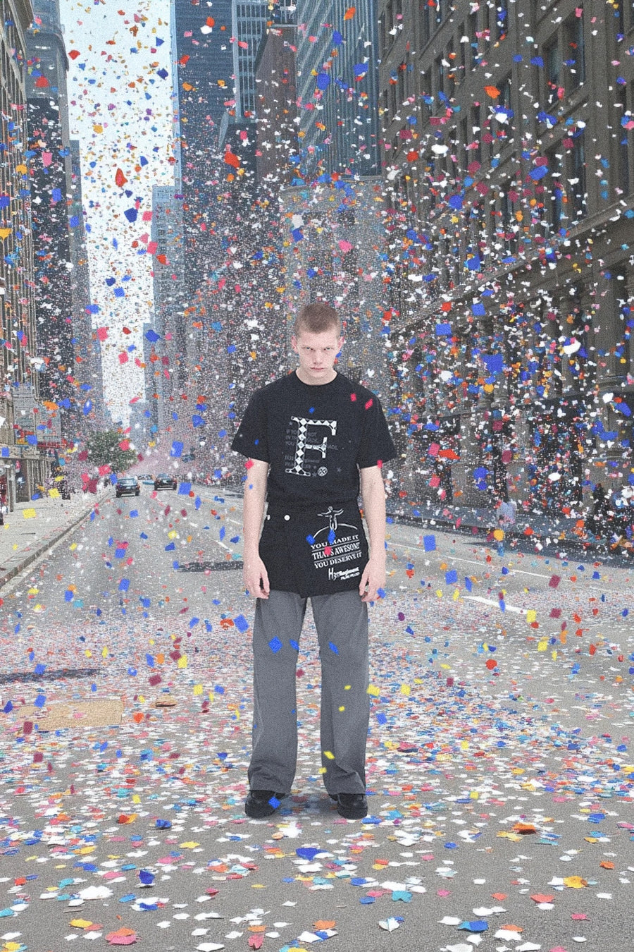 FILME FILLED  T Wrap Skirt(BLACK)