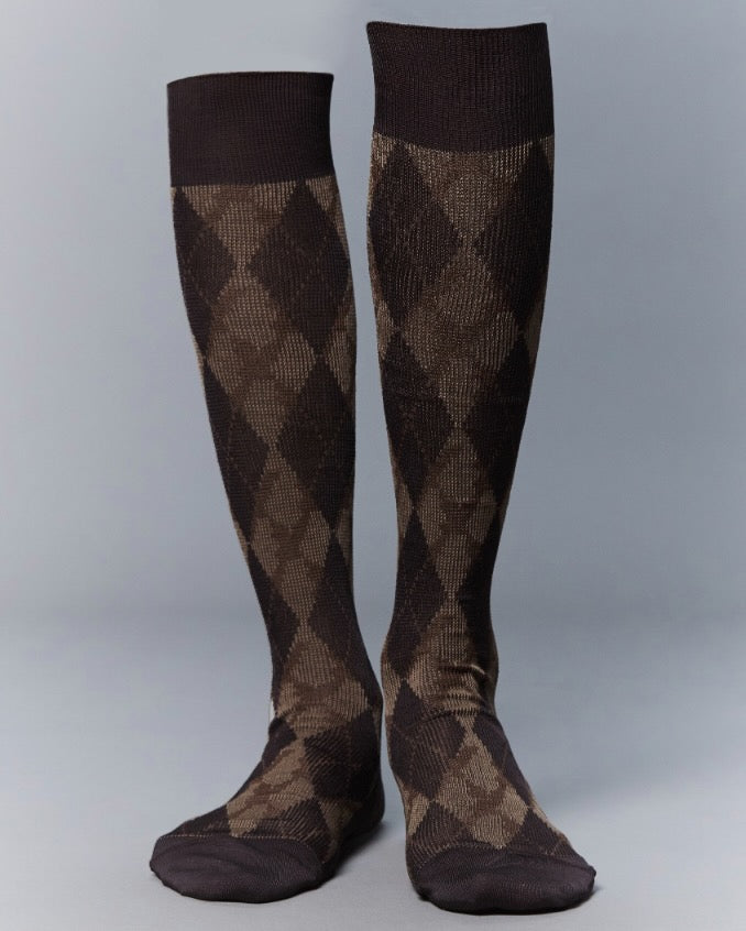 MASU(エムエーエスユー)のANGEL ARGYLE SOCKS BROWNの通販｜PALETTE