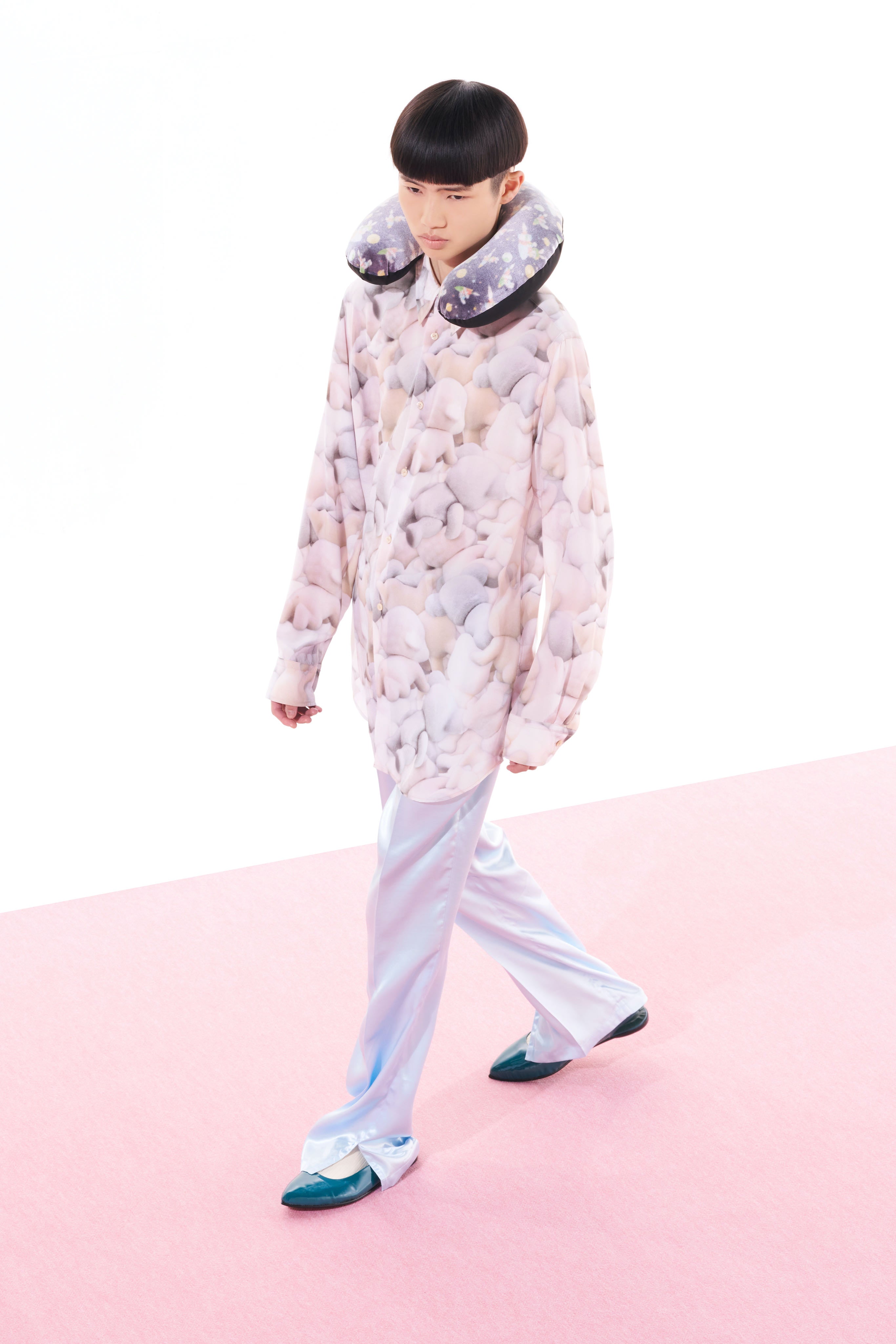 MASU(エムエーエスユー)のPRINT SILK SHIRT FLOCKY DOLLの通販 