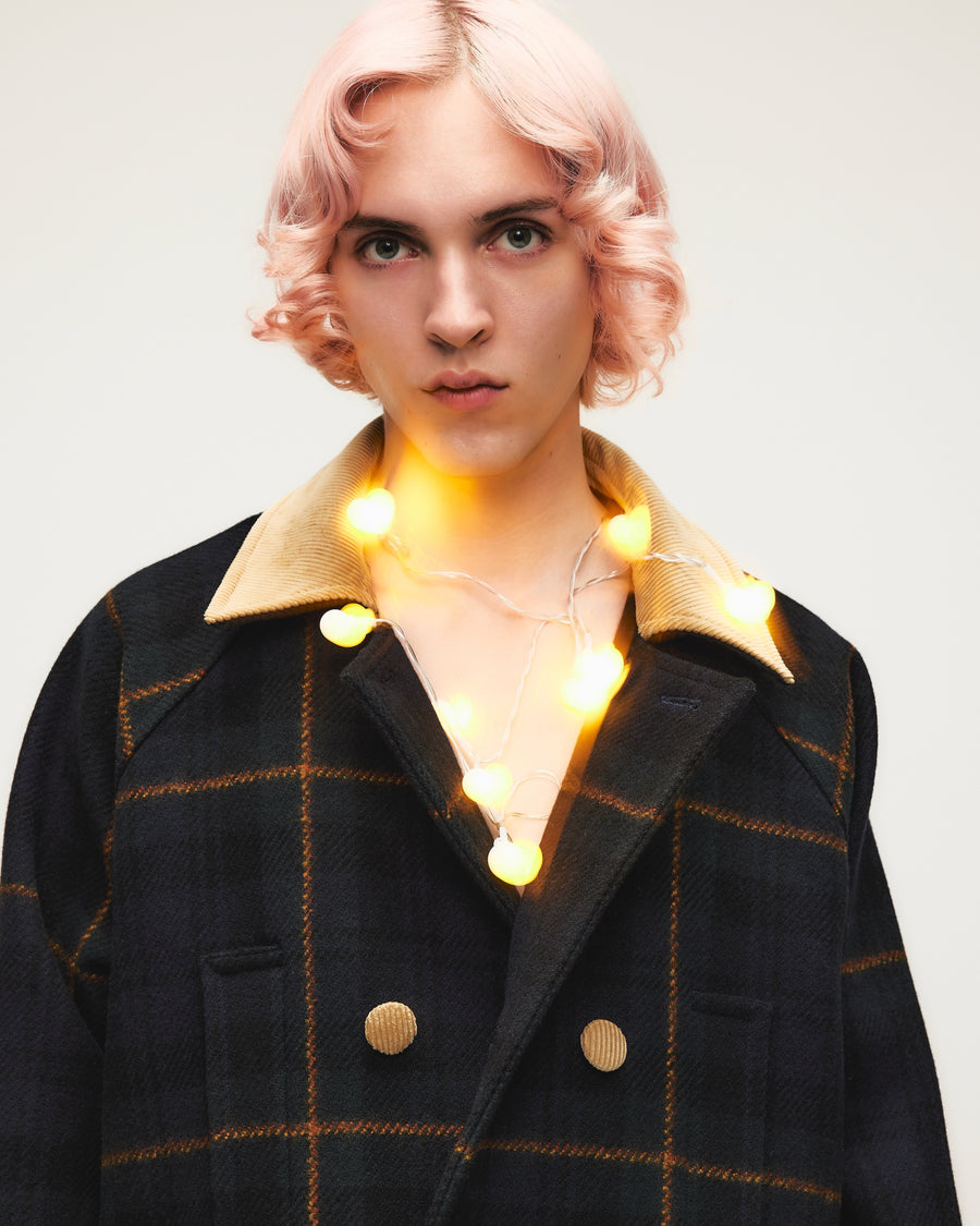 HOMMENA  A Line Short Coat