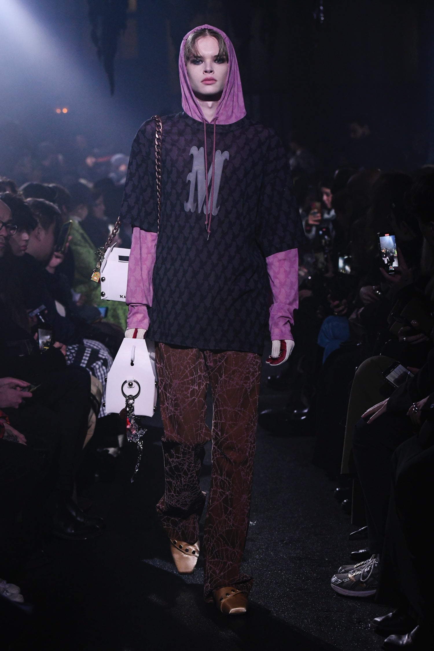 サ*ル様 MASU 24AW FLOCKY WEB FLARE PANTS スパ masu_24_25_fw_LOOK_Small_0019.