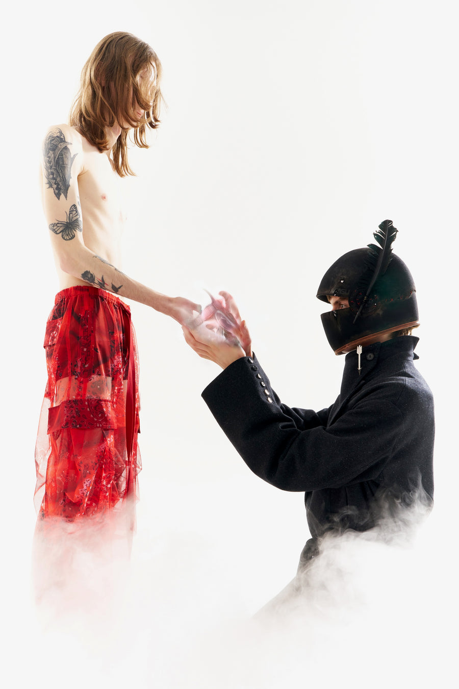 MASU  GHOST PAISLEY OVER PANTS(RED)