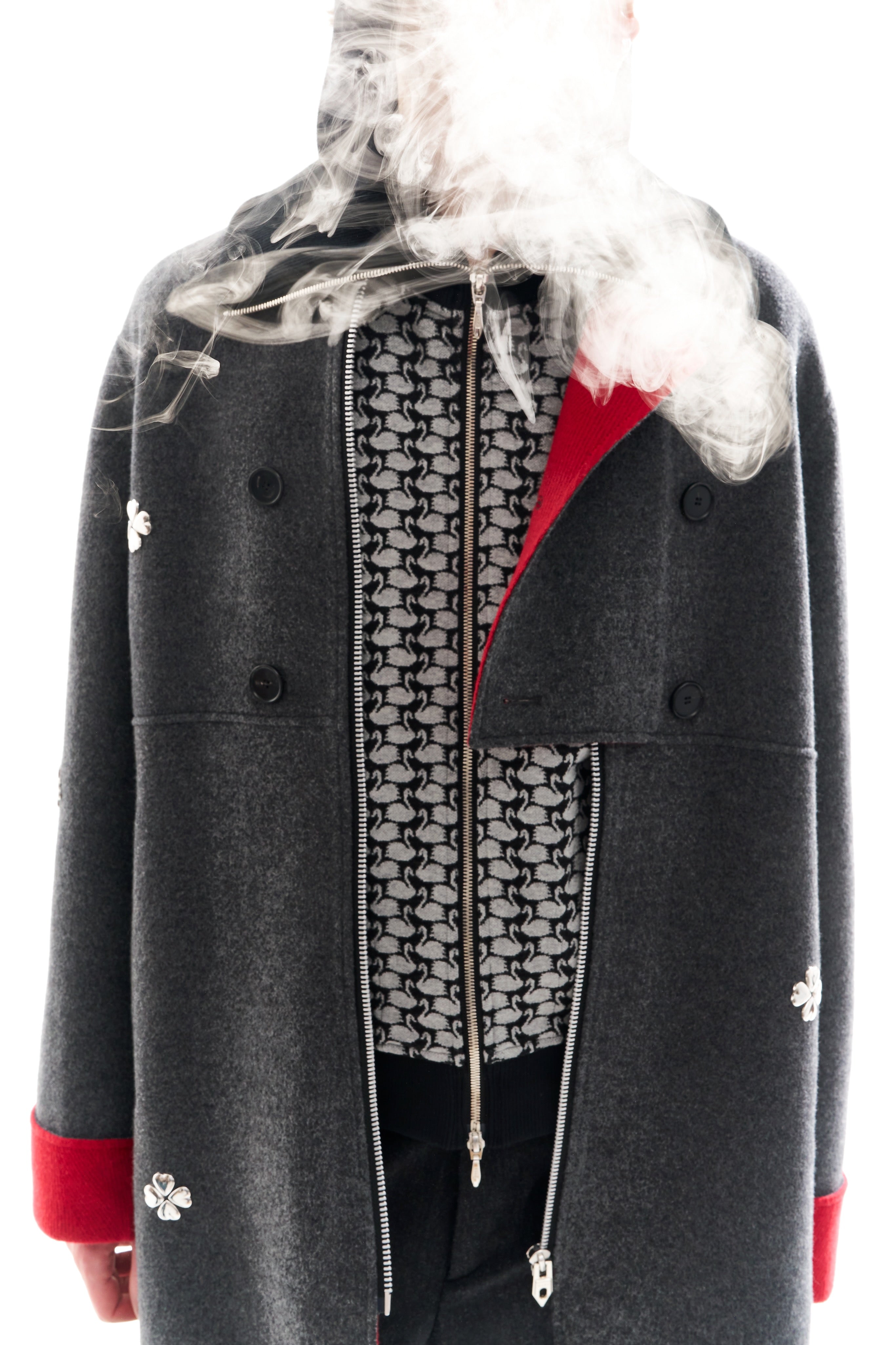 【新品】MASU CLOVER ZIP-UP COAT GRAY サイズ48 MASU(エムエーエスユー)のCLOVER ZIP-UP COAT GRAYの通販｜PALETTE art