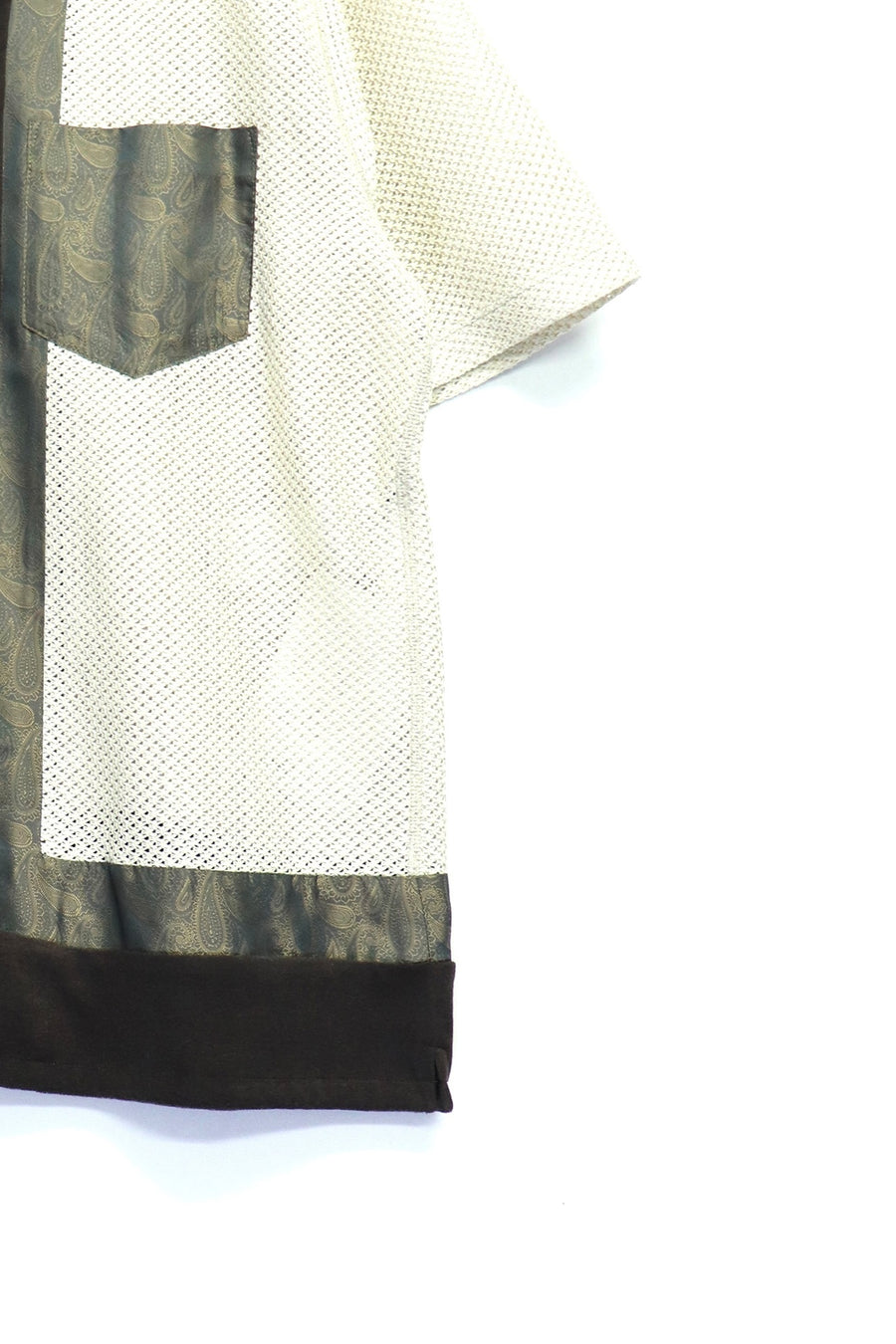 TOGA VIRILIS  Raschel mesh shirt S/S(BEIGE)