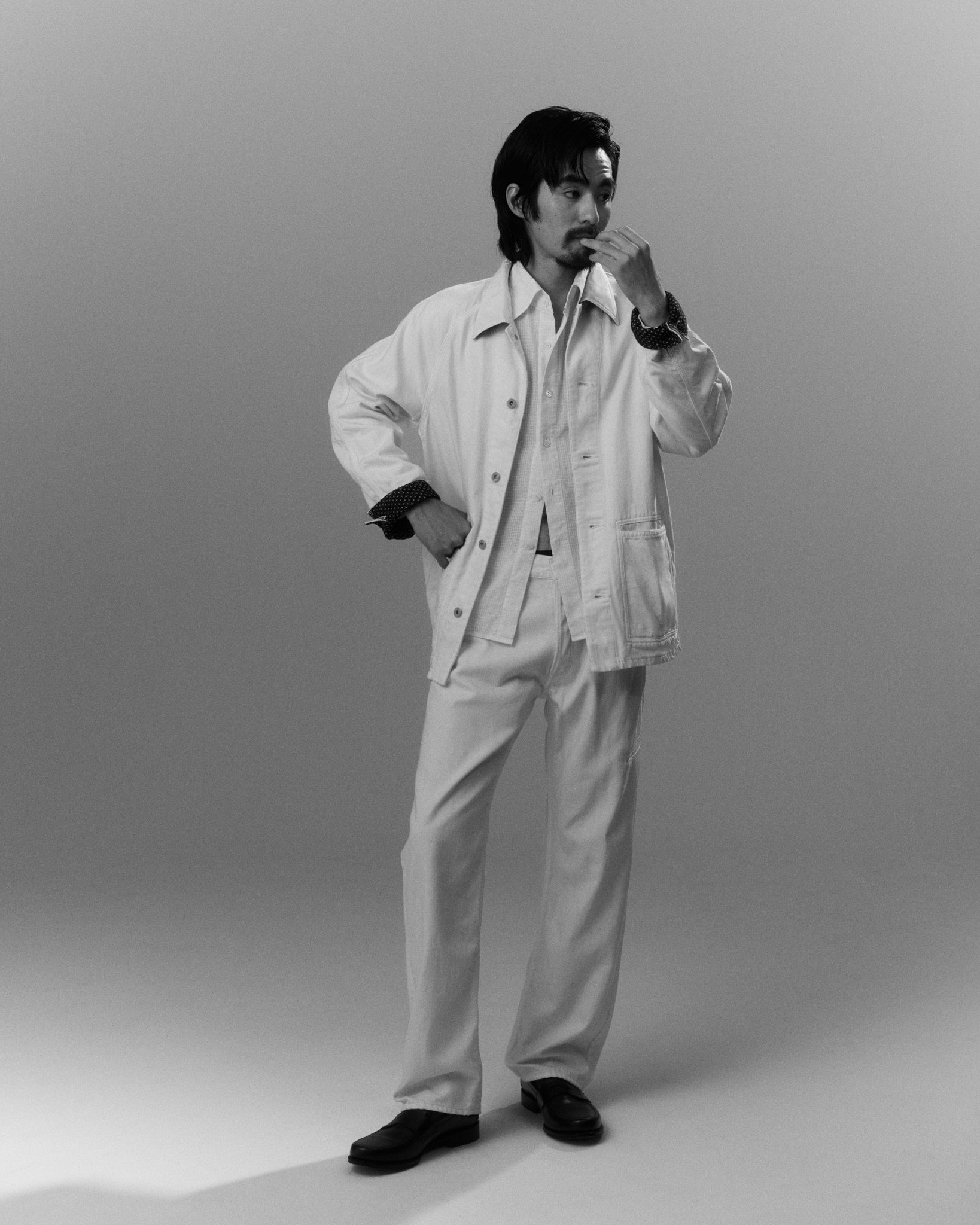 RIKU UMEHARA(リク ウメハラ)のTANSU DENIM COVERALL PINKの通販
