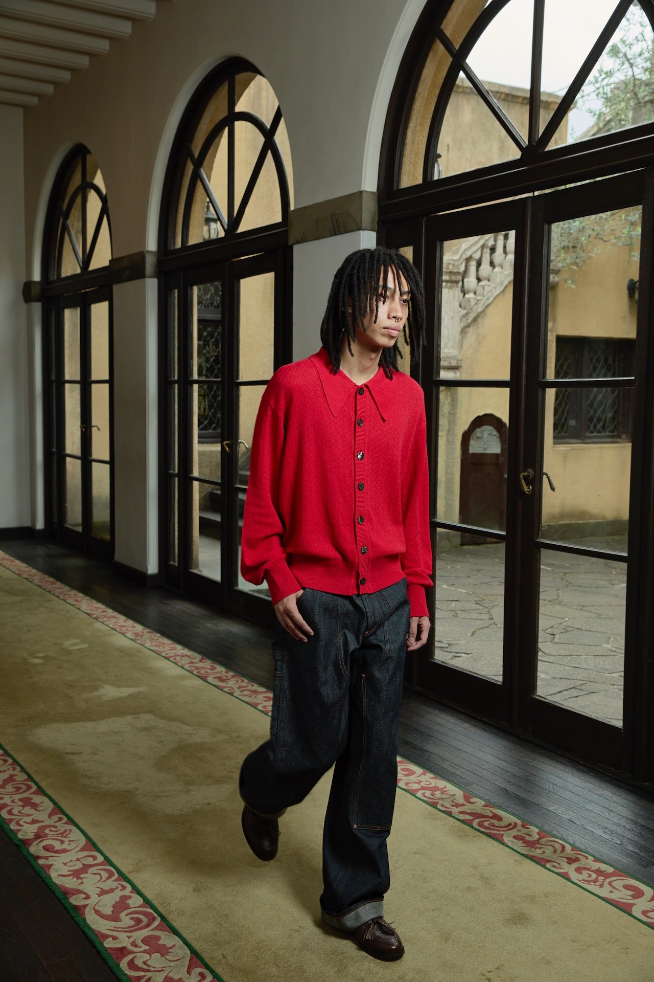 SUGARHILL(シュガーヒル)のGIMA BOUCLE KNIT SWEATER REDの通販