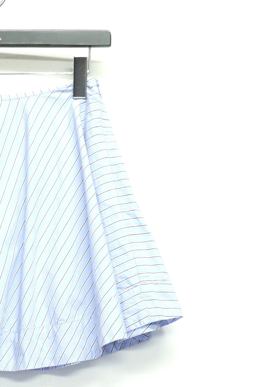 GANNI  Stripe Cotton Mini Circle Skirt