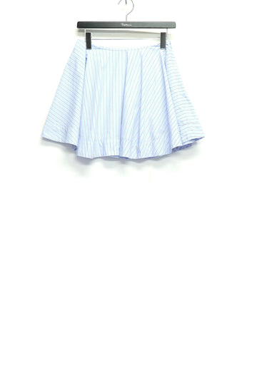 GANNI  Stripe Cotton Mini Circle Skirt