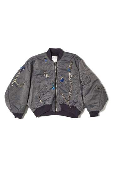 doublet  KEY CHAIN DECORATED BOMBER JACKET