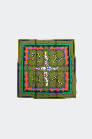 TOGA VIRILIS  Print scarf(KHAKI)